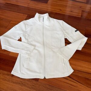 Straight Down Jacket Womens Small White Full Zip Golf  Ritz Carlton Bavaria SB